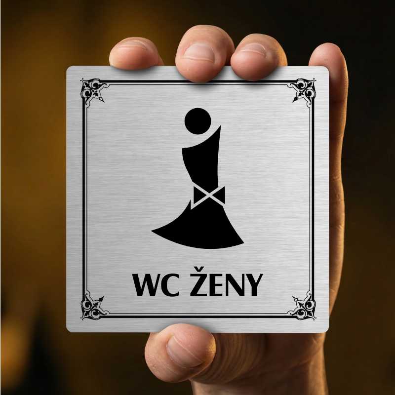 WC ženy, 148x148mm, zlatá, Utah